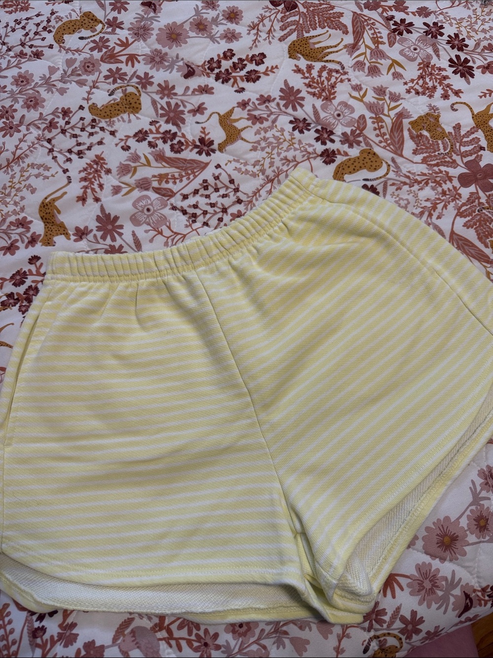 Target Yellow and White Striped Women’s Athletic Shorts — Wild Fable